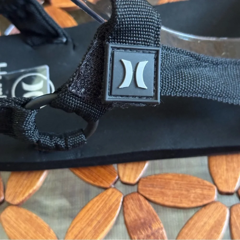 Hurley Men's Sport Sandals Hiking Sandals Outdoor Light Weight Black Sandal